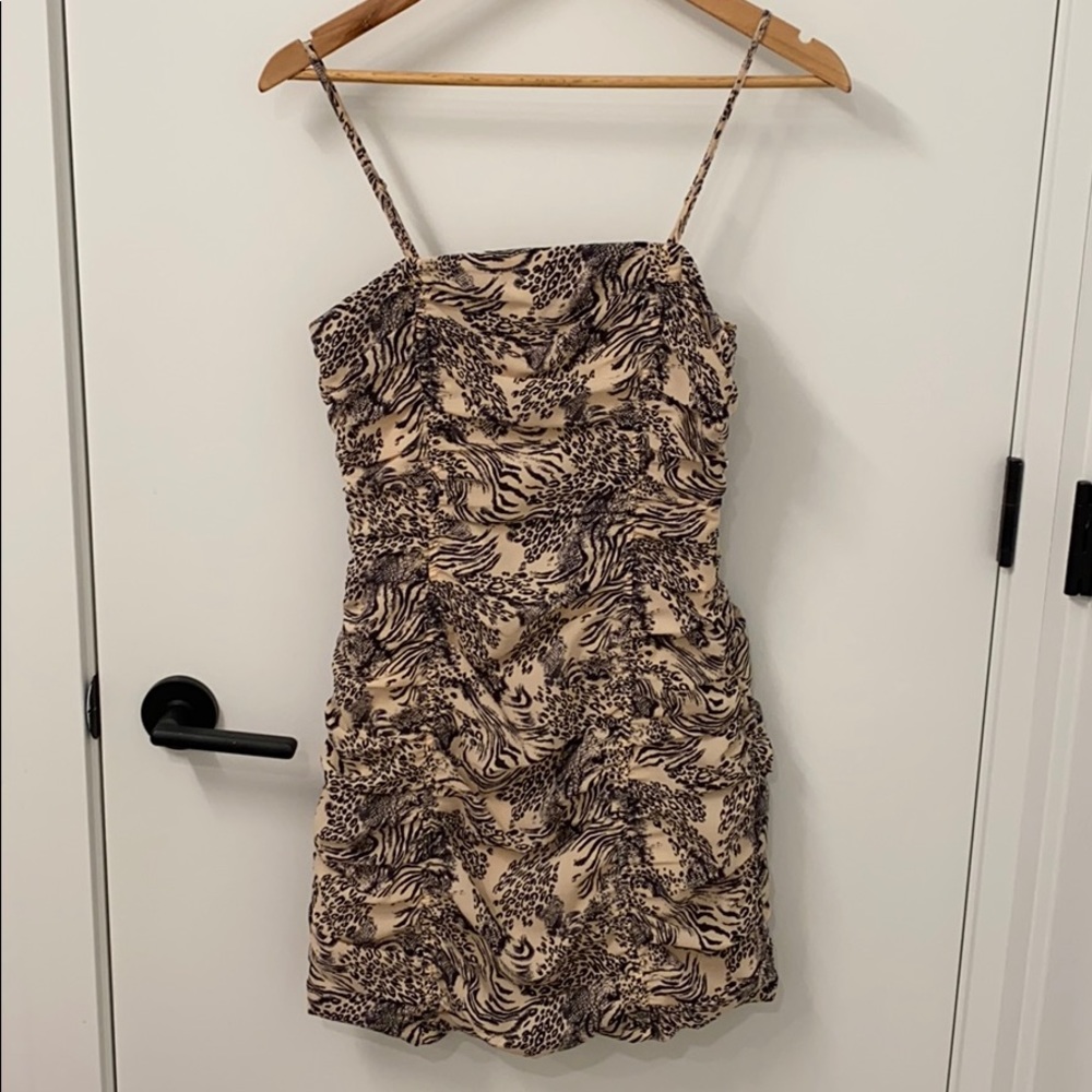 J.O.A leopard print mini dress